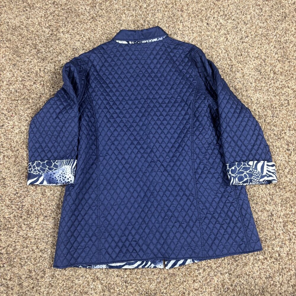 Dennis Basso Silk Quilted Jacket - Women's Size 1X - Preowned - 2053 - Picture 3 of 3